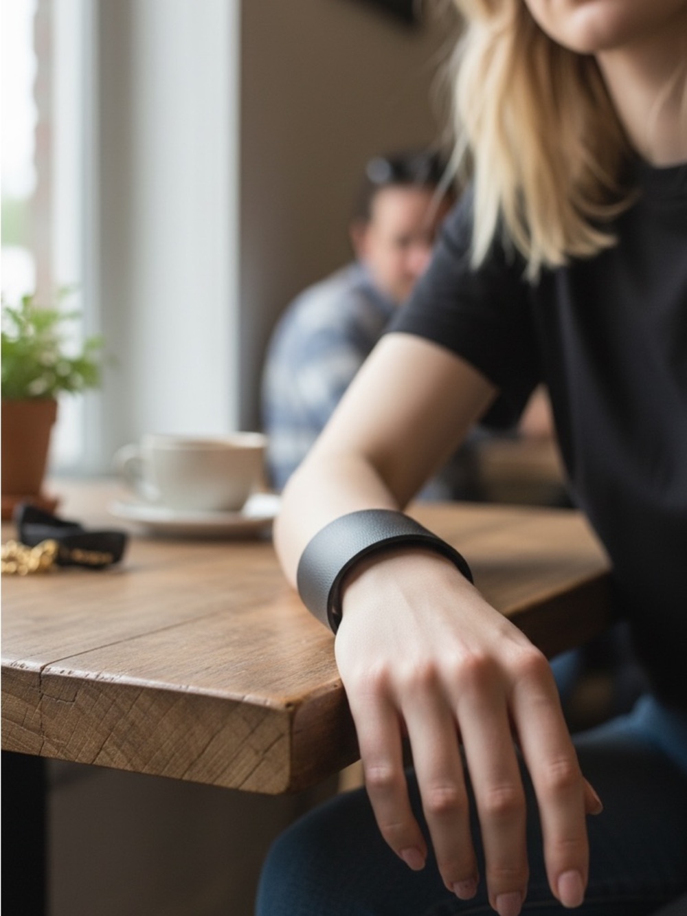 4/26 Black Smart Fitness Bracelet - Unbranded